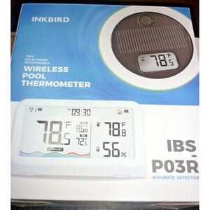 Inkbird Wireless Pool Thermometer IBS-P03R Solar Spa Floating IP68 Waterproof‎